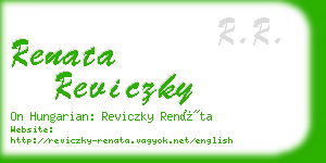 renata reviczky business card